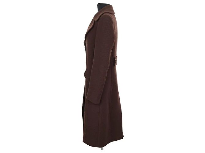 Abrigo de lana marrón Dolce & Gabbana Castaño - vista 3