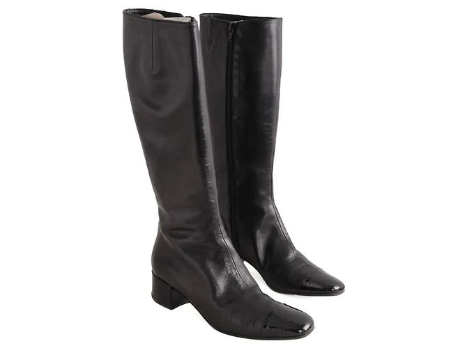 Botas Carel de cuero negro - vista 3
