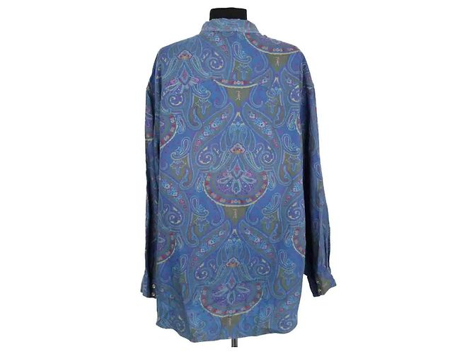 Camisa de algodón azul Yves Saint Laurent XL - vista 4