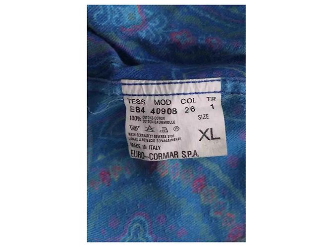 Camisa de algodón azul Yves Saint Laurent XL - vista 6