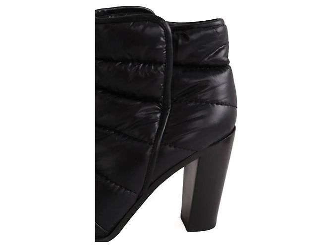 Chanel Black Cloth Ankle Boots - view 5