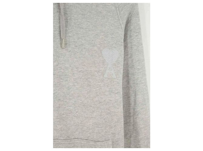 Ami Sweatshirt aus Baumwolle Grau - Ansicht 2