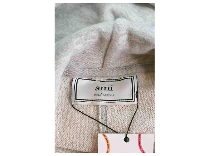 Ami Sweatshirt aus Baumwolle Grau - Ansicht 5