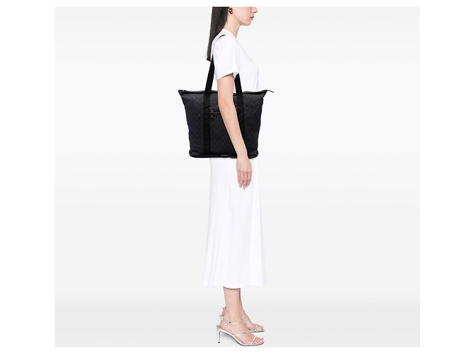 Tote Gucci GG Denim Nera Nero - vista 6