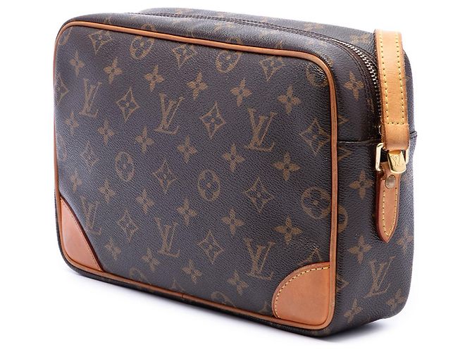 Borsa a tracolla Louis Vuitton Monogram Trocadero 27 Marrone - vista 2