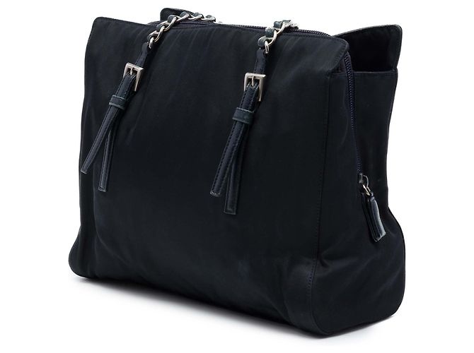 Tote Prada Tessuto con catena nero - vista 2