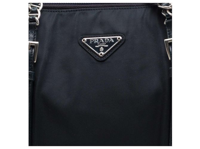 Tote Prada Tessuto con catena nero - vista 6