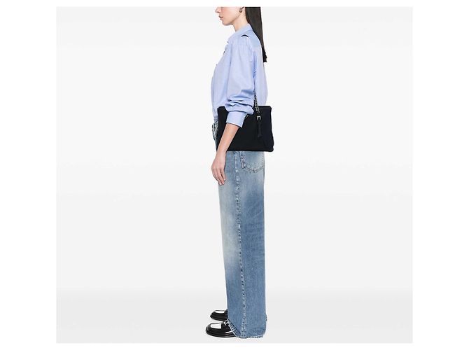 Tote Prada Tessuto con catena nero - vista 7