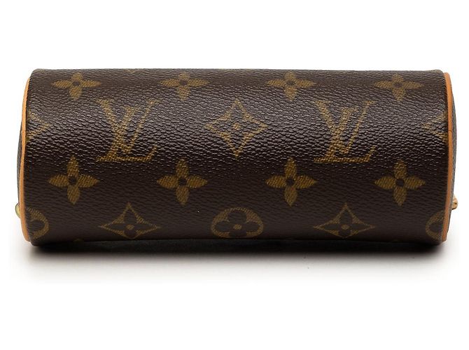 Borsa a mano Louis Vuitton Monogram Papillon Pochette Marrone - vista 3