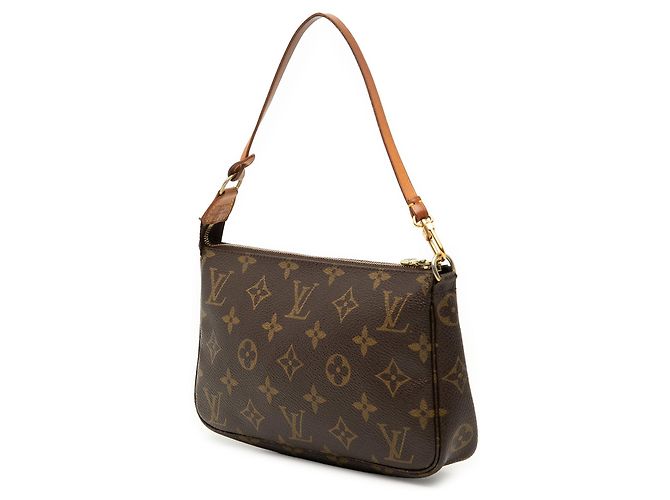Louis Vuitton Monogram Pochette Accessoires Schultertasche Braun - Ansicht 2