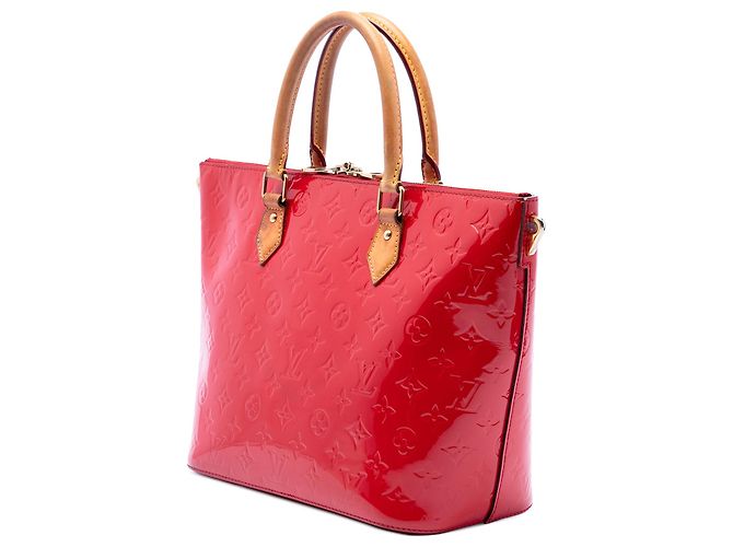Borsa Satchel Louis Vuitton Monogram Vernis Montebello MM Rossa Rosso - vista 2