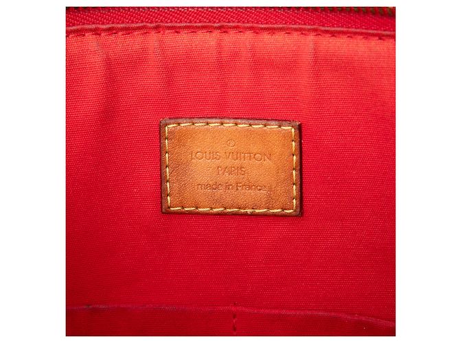 Borsa Satchel Louis Vuitton Monogram Vernis Montebello MM Rossa Rosso - vista 5
