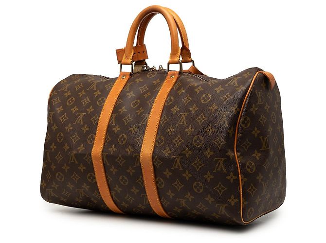 Borsa da viaggio Louis Vuitton Monogram Keepall 45 Marrone - vista 2