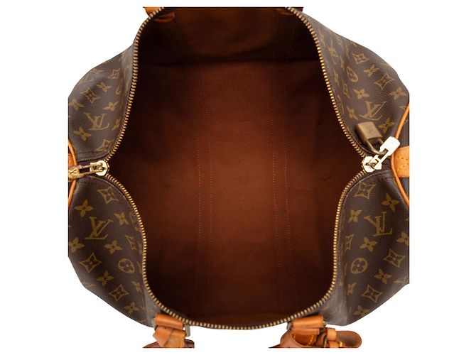 Borsa da viaggio Louis Vuitton Monogram Keepall 45 Marrone - vista 4