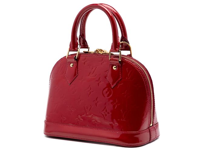 Borsa Satchel Alma BB Louis Vuitton Monogram Vernis Rossa Rosso - vista 2