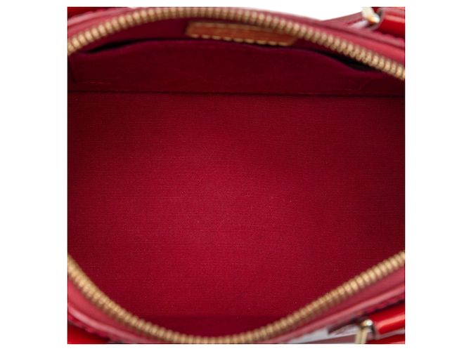 Borsa Satchel Alma BB Louis Vuitton Monogram Vernis Rossa Rosso - vista 4