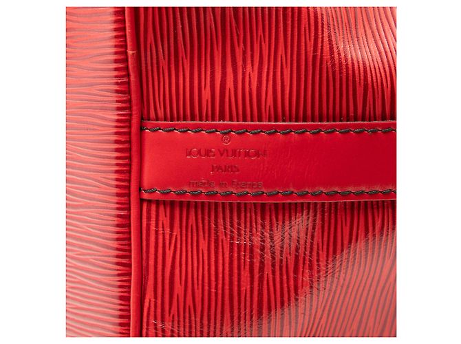 Borsa a secchiello Louis Vuitton Epi Petit Noe rossa Rosso - vista 5