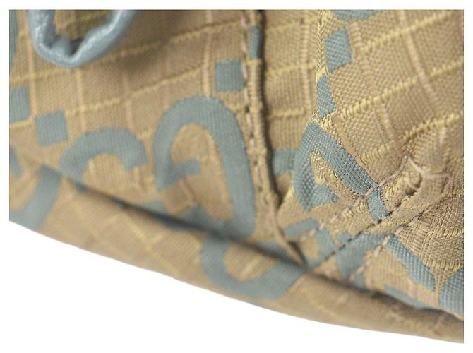 Borsa cintura Gucci GG in nylon ripstop marrone - vista 9