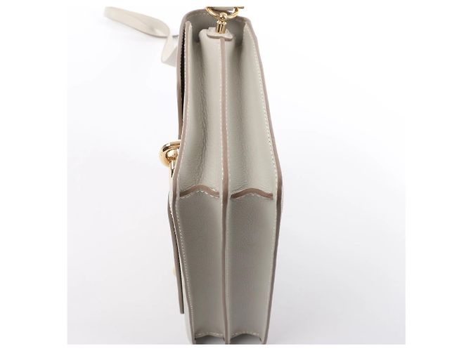 Hermès Hermes Sac Roulis 23 Evercolor Crossbody Bag in Pearl Gray C: 2018 Grigio - vista 8