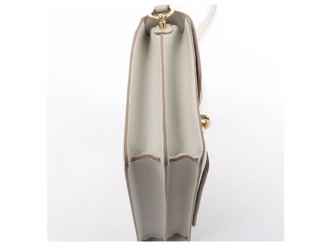Hermès Hermes Sac Roulis 23 Evercolor Crossbody Bag in Pearl Gray C: 2018 Grigio - vista 9