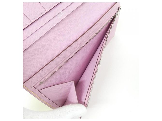 Hermès Cartera larga Hermes Bearn Soufflé Verso Dorado Amarillo - vista 10