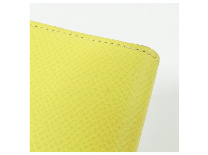 Hermès Cartera larga Hermes Bearn Soufflé Verso Dorado Amarillo - vista 4