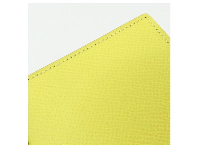 Hermès Cartera larga Hermes Bearn Soufflé Verso Dorado Amarillo - vista 5