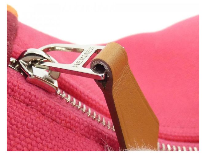 Hermès Hermes Bride à Black PM Handbag Pouch Rosa - vista 6