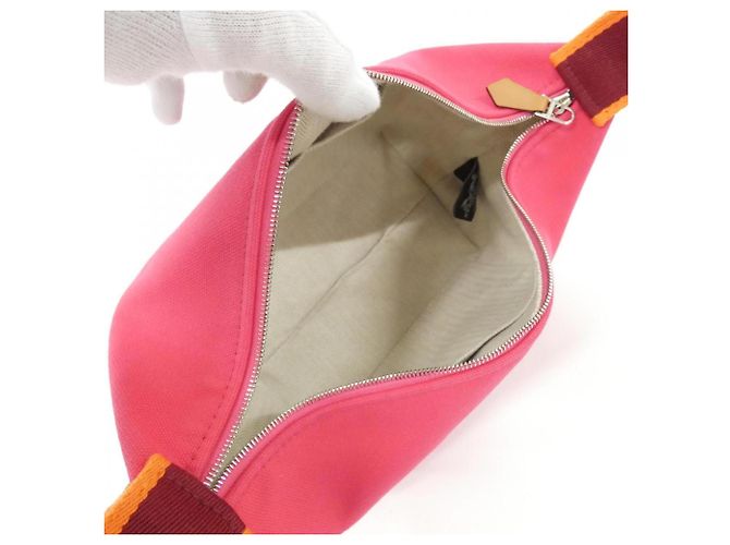 Hermès Hermes Bride à Black PM Handbag Pouch Rosa - vista 8