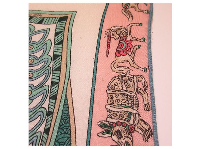 Hermès Hermes Carre Geant 140 Le Jardin de la Maharani Stole Multicolore - vista 2