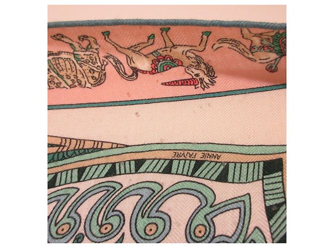 Hermès Hermes Carre Geant 140 Le Jardin de la Maharani Stole Multicolore - vista 5