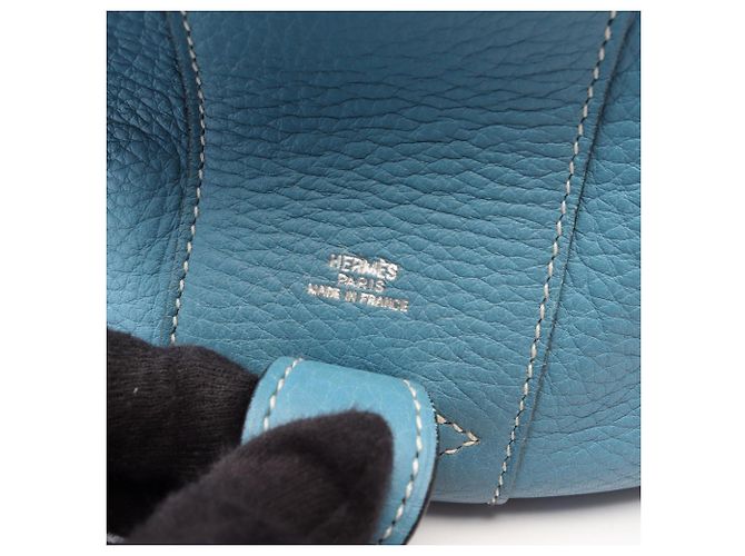 Hermès Borsa Hermes Intercity Blue Jean - vista 4