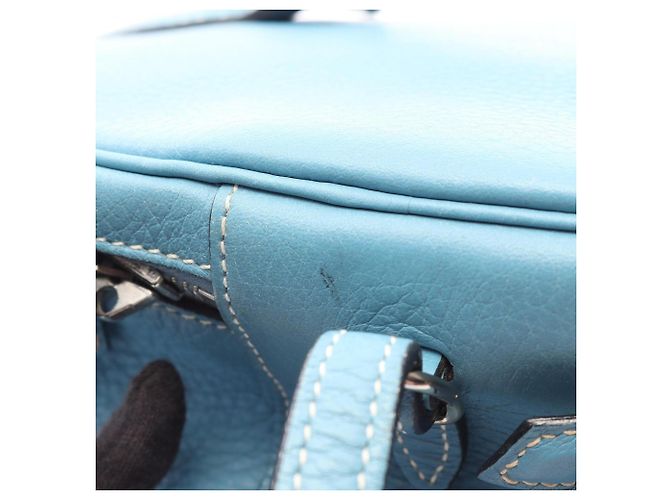 Hermès Borsa Hermes Intercity Blue Jean - vista 7