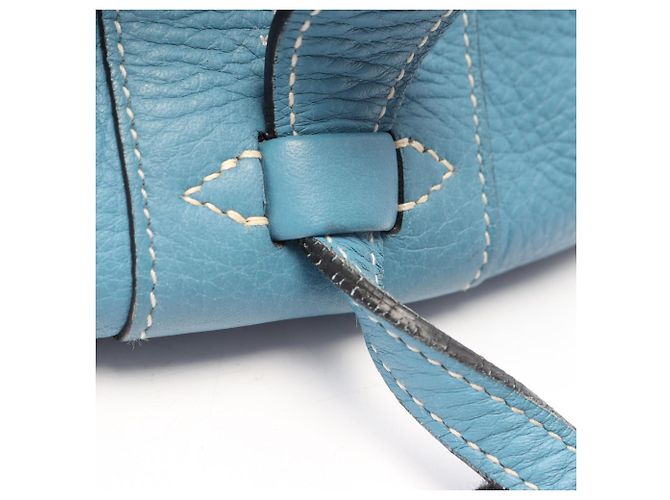 Hermès Borsa Hermes Intercity Blue Jean - vista 9