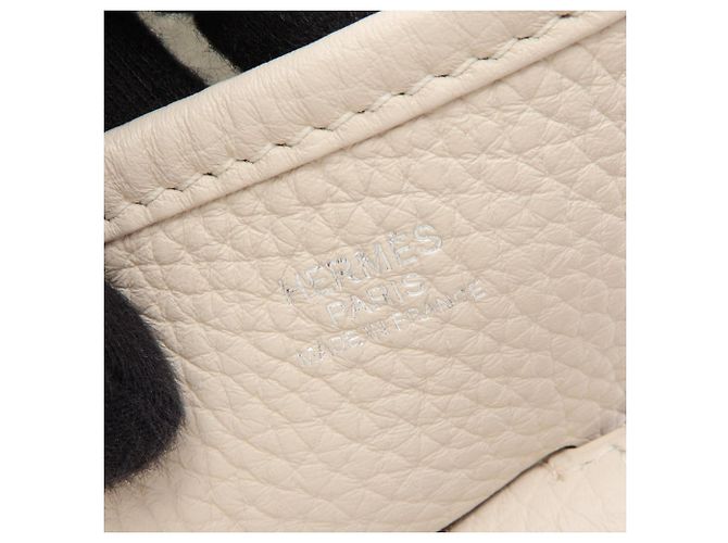 Hermès Borsa a tracolla Hermes Evelyne 3 Trois PM Bianco - vista 4