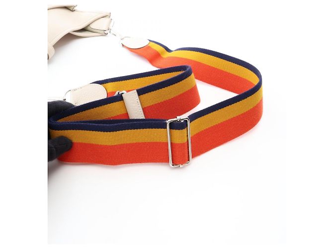 Hermès Borsa a tracolla Hermes Evelyne 3 Trois PM Bianco - vista 6