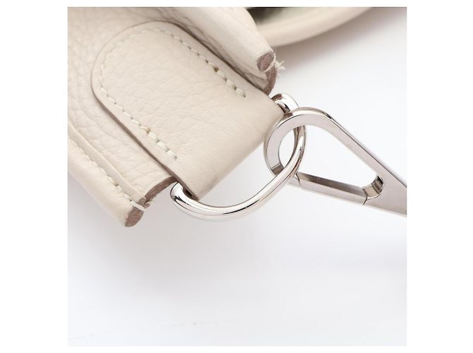 Hermès Borsa a tracolla Hermes Evelyne 3 Trois PM Bianco - vista 8