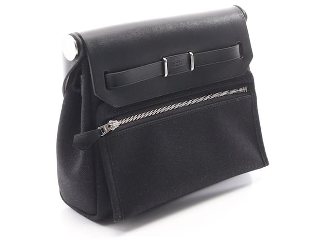 Hermès Borsa a tracolla Hermes Herbag Zip Mini Nero - vista 2
