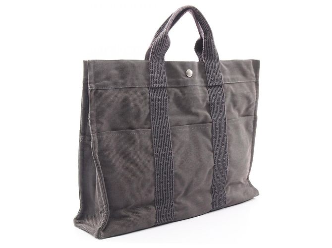 Hermès Borsa Tote Hermes Herline MM Marrone - vista 2