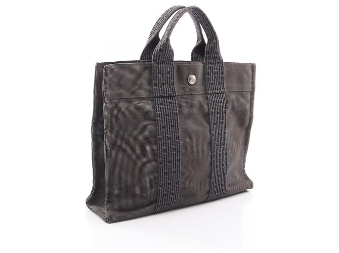 Hermès Borsa Tote Hermes Herline PM Marrone - vista 2