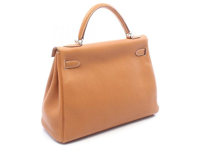 Hermès Borsa Hermes Kelly 32 in pelle Togo marrone - vista 2
