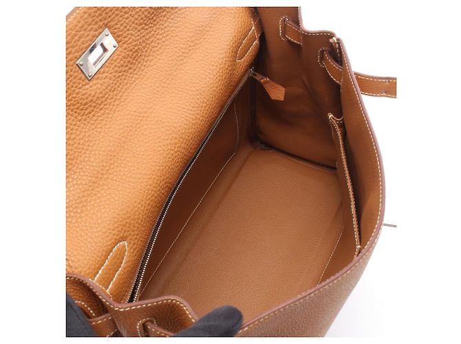Hermès Borsa Hermes Kelly 32 in pelle Togo marrone - vista 3