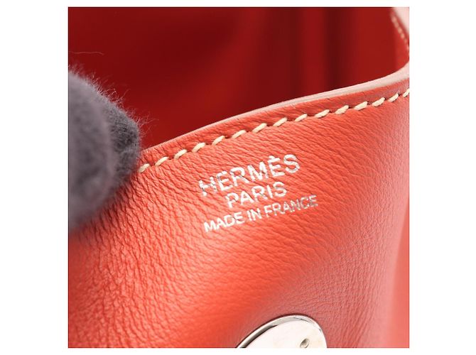 Hermès Borsa a tracolla Hermes Lindy 30 Rosie Rosa Arancione - vista 4