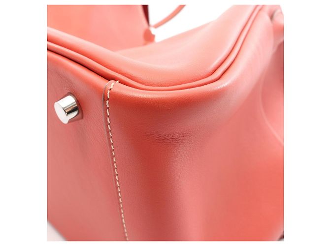 Hermès Borsa a tracolla Hermes Lindy 30 Rosie Rosa Arancione - vista 7