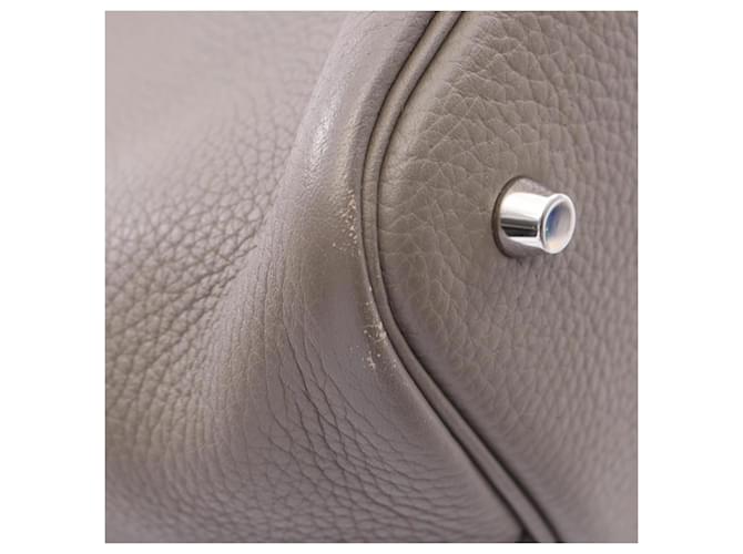 Hermès Borsa Hermes Picotin Lock MM Marrone Grigio - vista 6