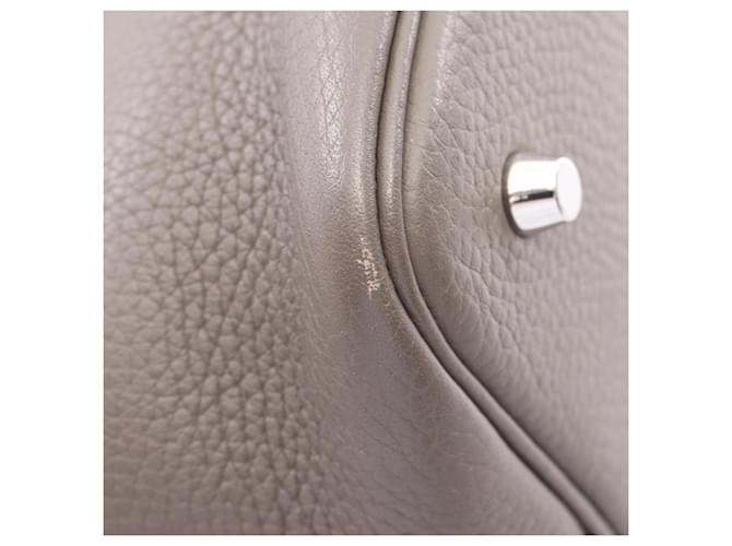 Hermès Borsa Hermes Picotin Lock MM Marrone Grigio - vista 7