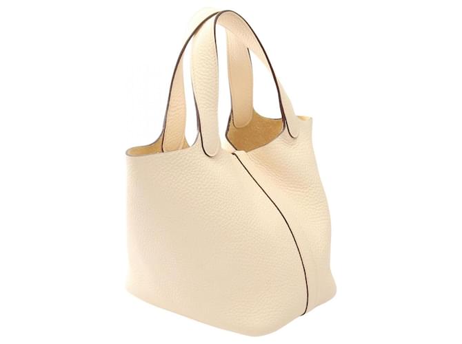 Hermès Borsa Hermes Picotin Lock PM Nata Bianco - vista 2