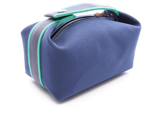 Hermès Borsa Hermes Bride à Bracque PM Blu Verde - vista 2