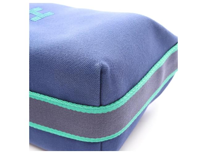 Hermès Borsa Hermes Bride à Bracque PM Blu Verde - vista 6