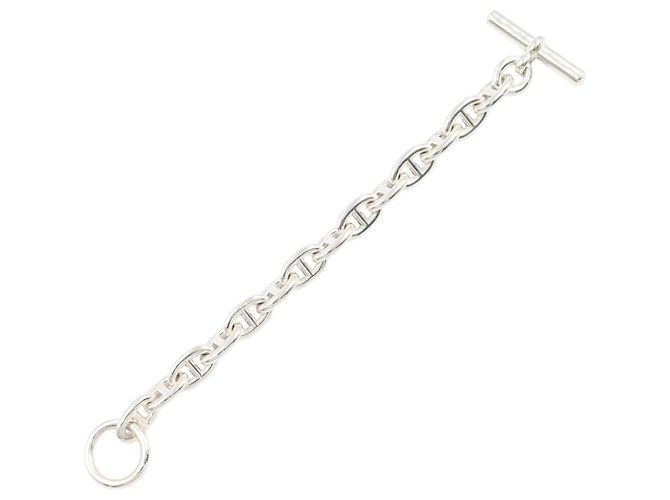 Hermès Bracciale Hermes Chaine d'Ancre PM con charm Argento - vista 3